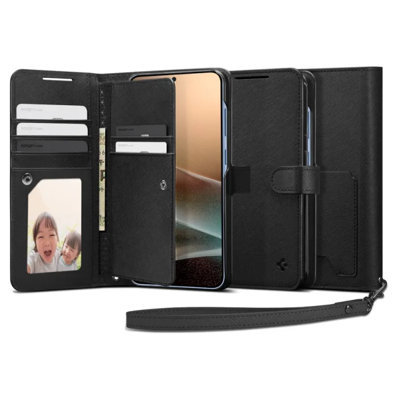 Puzdro Spigen Wallet "S" pre Samsung Galaxy S25+ - čierne