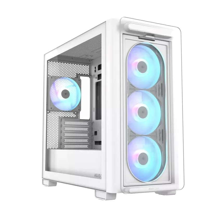 ASUS case A23 PLUS TG ARGB, Mini Tower, průhledná bočnice, 4x120mm…