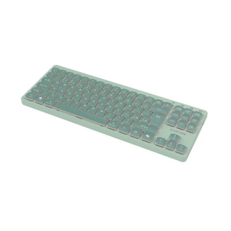 Canyon OnType 10, klávesnica, mechanická, USB, multimediálna, zelená CNS…