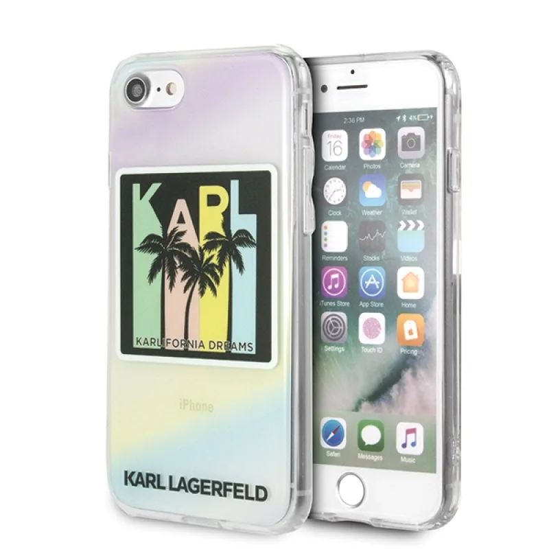 Kryt Karl Lagerfeld California Dreams pre iPhone 7 / 8 / SE 2020 / SE 2022 - viacfarebný