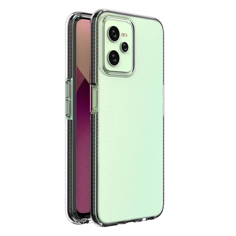 Puzdro Spring Case pre silikónový kryt Realme C35 s rámom čierny