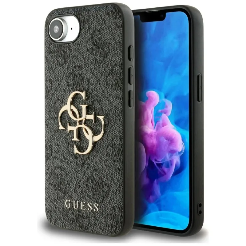 Puzdro Guess 4G Big Logo pre iPhone 16e - čierne