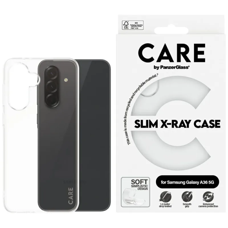 CARE by PanzerGlass Fashion X-Ray Case pre Samsung Galaxy A36 5G – priehľadné