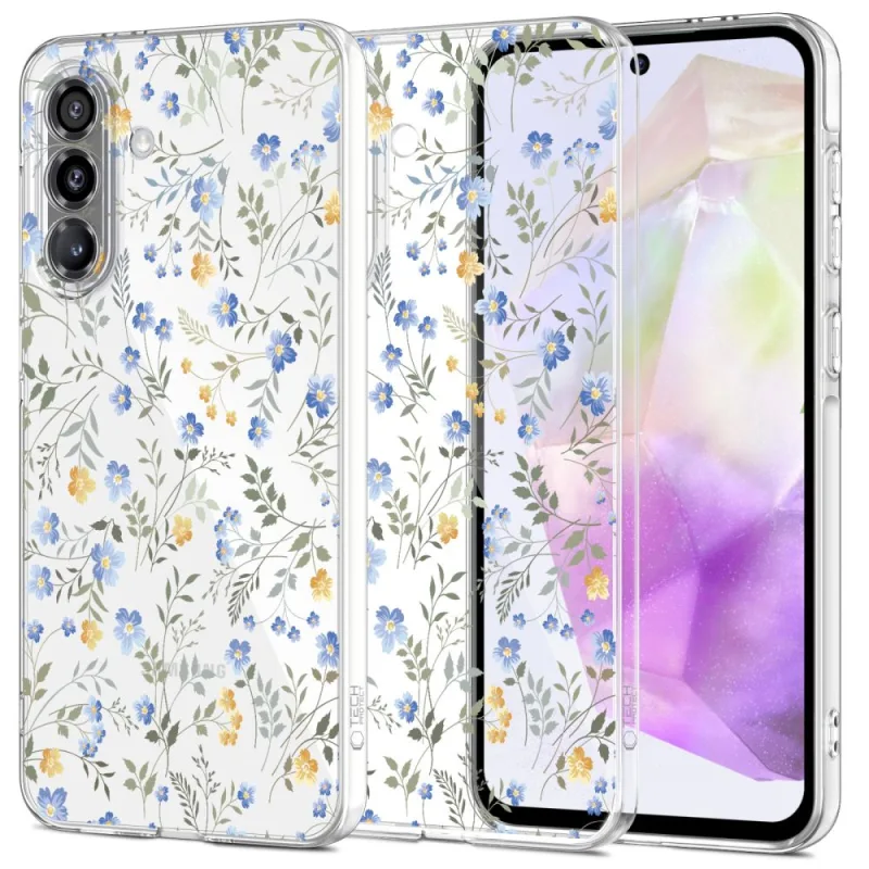 Puzdro Tech-Protect FlexAir pre Samsung Galaxy A36 5G - Sedmokrásky s listami