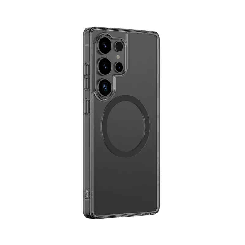 Puzdro AmazingThing Minimal Mag Case s magnetickým krúžkom pre Samsung Galaxy S25 Ultra – čierne