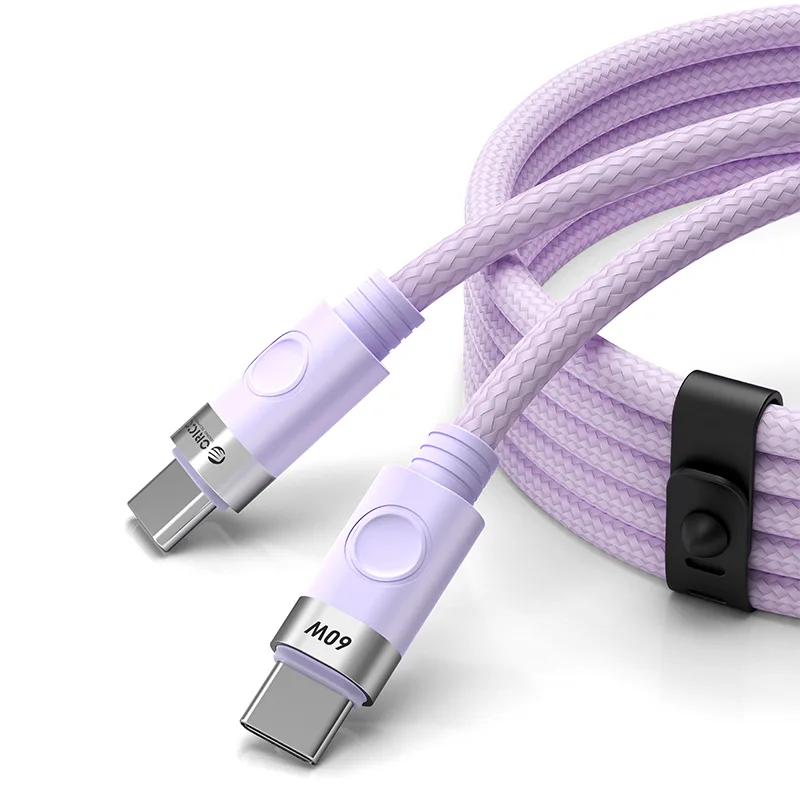 Orico CDX 60W 3A napájanie USB-C – USB-C 1m kábel – fialový