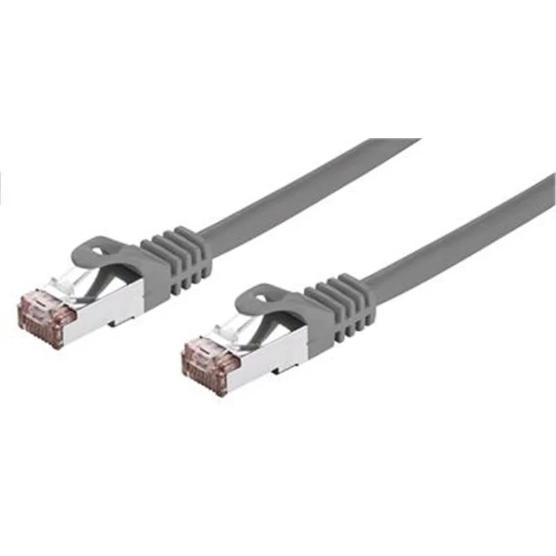 Kábel C-TECH patchcord Cat6, FTP, sivý, 15m CB-PP6F-15