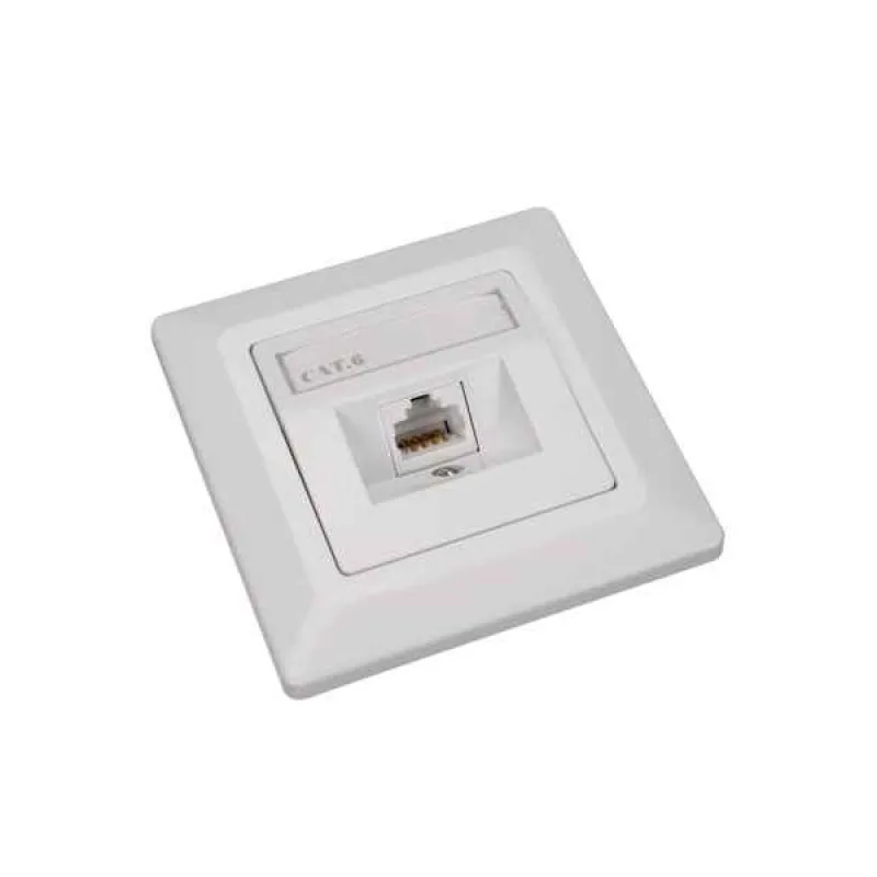 Zásuvka Solarix CAT6 UTP 1 x RJ45 pod omietku biela 23100097