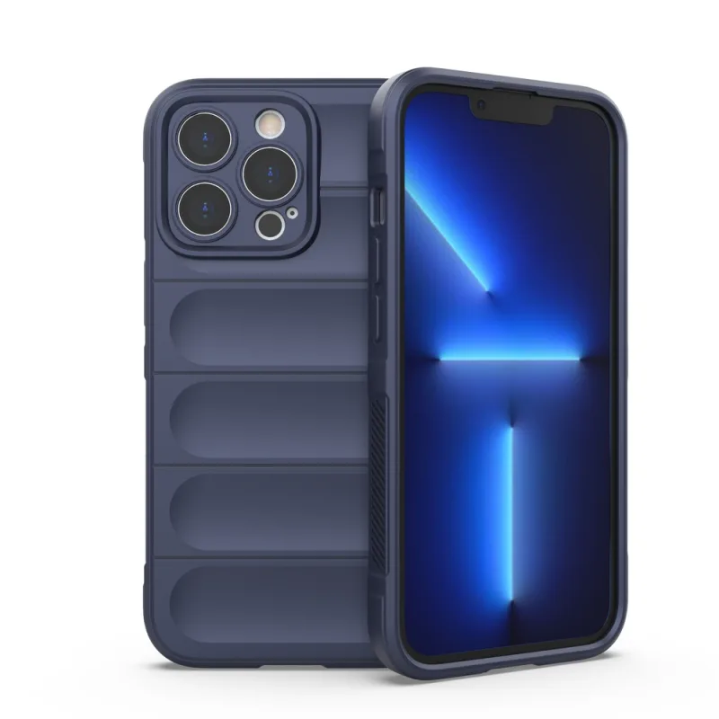 Ohybný pancierový kryt Magic Shield Case pre iPhone 13 Pro tmavomodrý