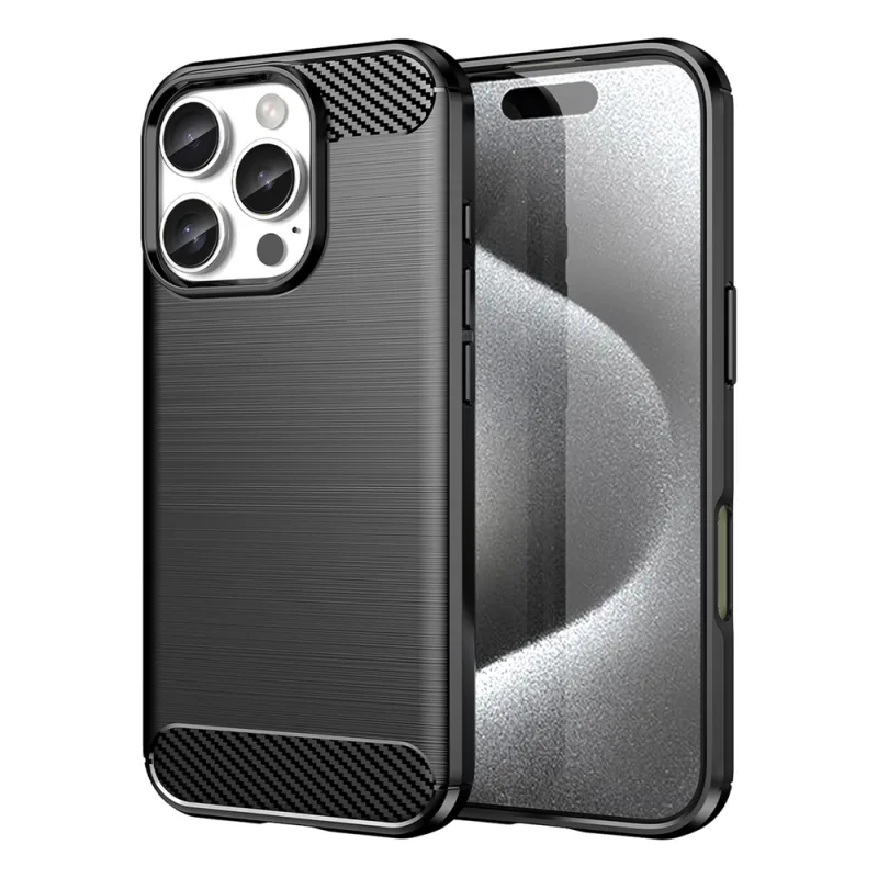 Karbónové puzdro pre iPhone 16 Pro - čierne