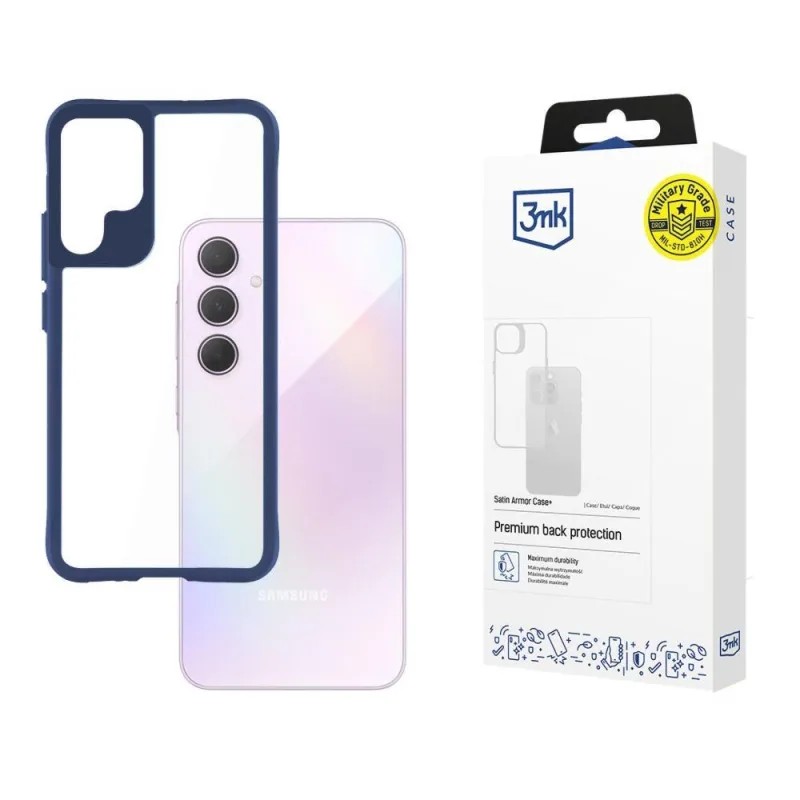 3mk ochranný kryt Satin Armor Case+ Blue pro Samsung Galaxy A35 5G…