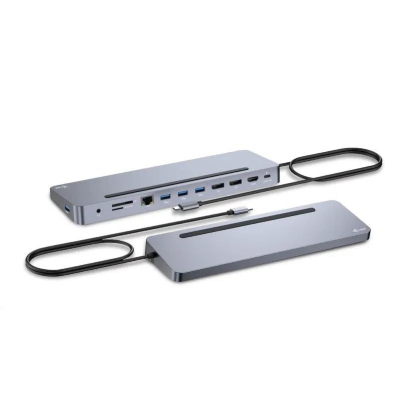 BAZAR - i-tec USB-C Metal Ergonomic 4K 3x Display Docking Station, PD…