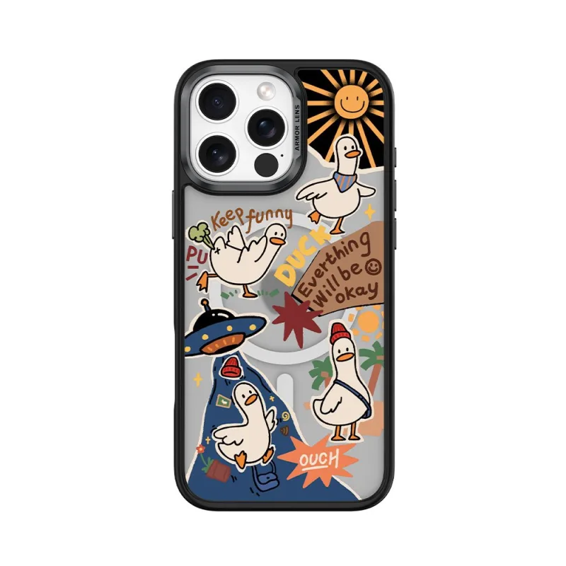 Comma kryt Cultural Series Magnetic Case pre iPhone 16 - Playful Duck…