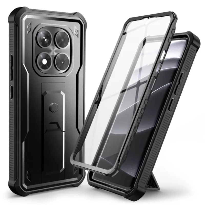 Puzdro Tech-Protect Kevlar Pro pre Xiaomi Redmi Note 14 Pro 5G / Poco X7 5G - čierne