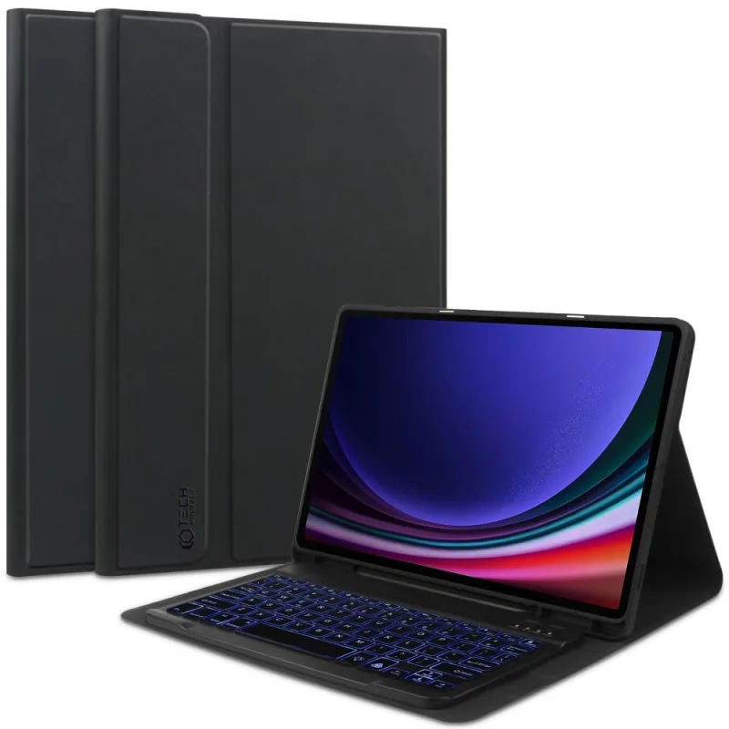 Puzdro Tech-Protect SC Pen + klávesnica s klávesnicou pre Samsung Galaxy Tab S9 FE+ 12,4" X610 / X616B – čierne
