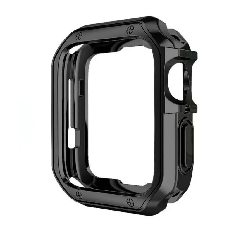 Mäkké pevné puzdro na hodinky Apple Watch 40 mm (Series 4/5/6/SE) - čierne