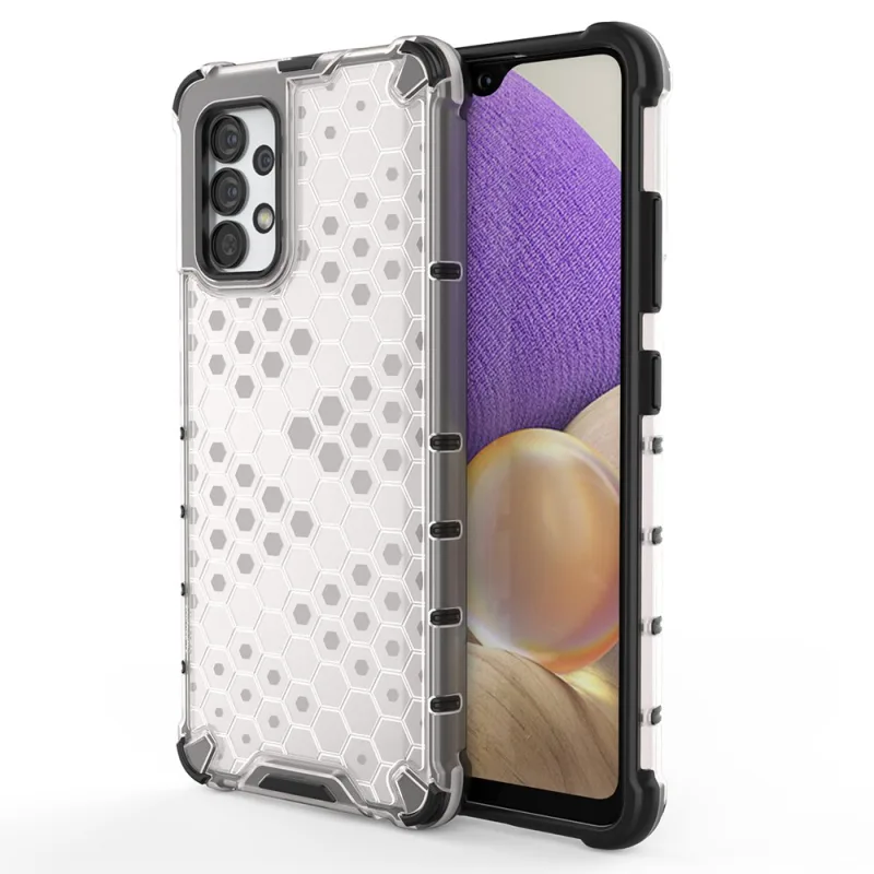 Voštinové puzdro pancierový kryt s gélovým rámom pre Samsung Galaxy A13 5G priehľadný