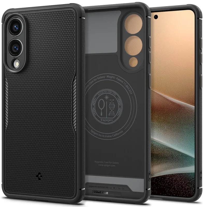 Puzdro Spigen Core Armor Mag Case s MagSafe pre Samsung Galaxy S25 Edge – čierne