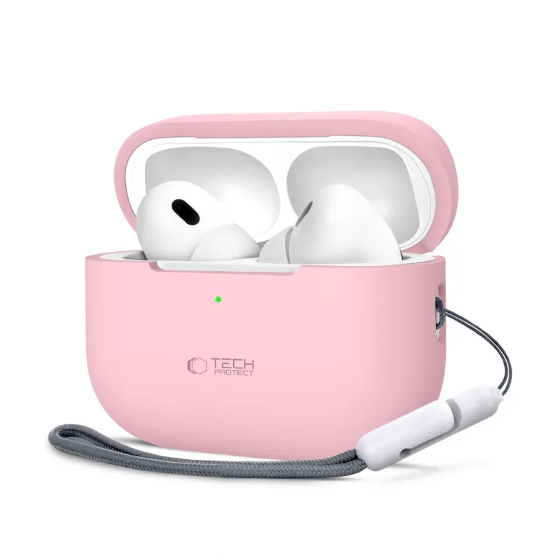 Silikónové puzdro Tech-Protect pre Apple AirPods Pro 1/2 – ružové