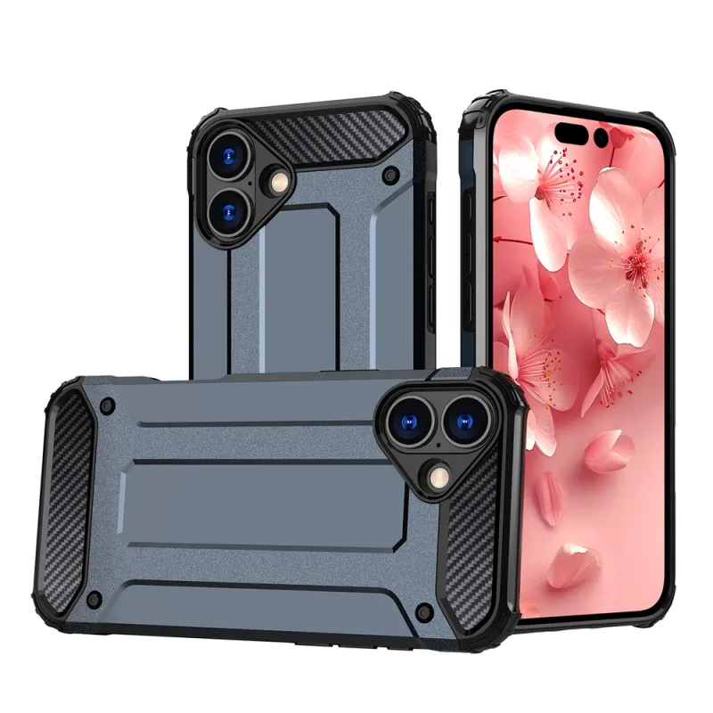 Kryt Hybrid Armor na iPhone 16 Plus – modrý