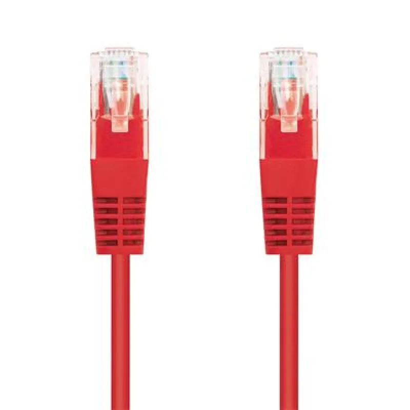 Kábel C-TECH patchcord Cat5e, UTP, červený, 0, 5m CB-PP5-05R