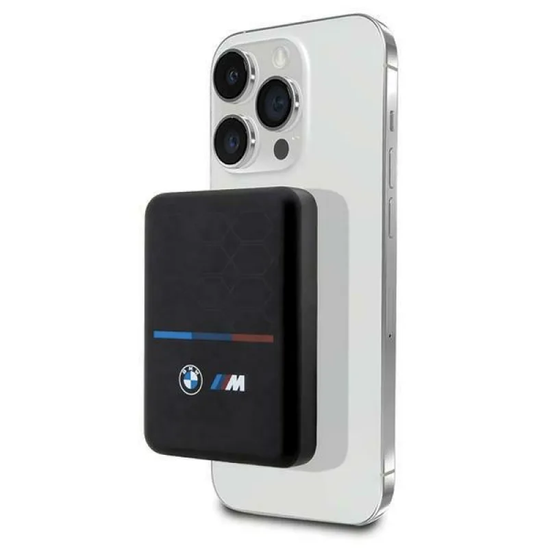 BMW M Collection MagSafe 15W 3000mAh indukčná power banka - čierna