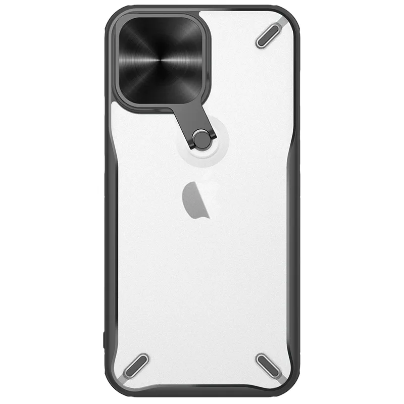 Odolné puzdro Nillkin Cyclops Case s krytom na fotoaparát a skladacím stojanom iPhone 13 Pro black