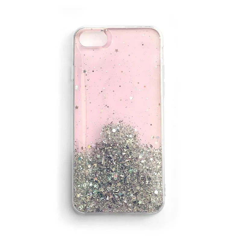Wozinsky Star Glitter Shining Cover pre Samsung Galaxy S21+ 5G (S21 Plus 5G) ružový