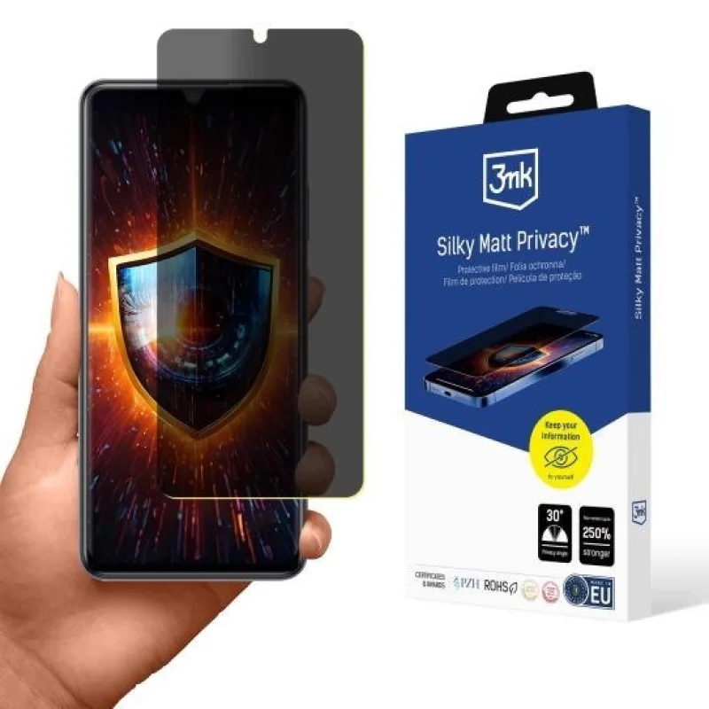3mk ochranná folie Silky Matt Privacy pro ZTE Blade V70 Max 5903108645836