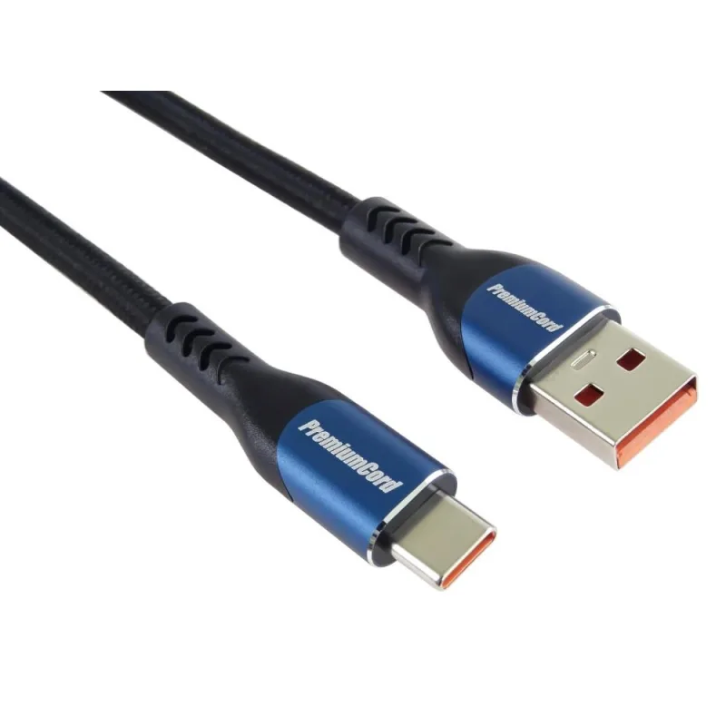 PremiumCord SuperFast 5A USB-C - USB-A 2.0, 2m ku31cy2