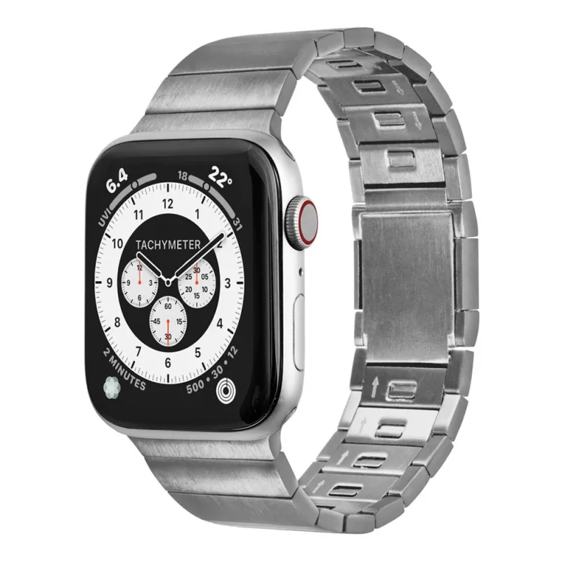 LAUT remienok Links 2 pre Apple Watch 44-49mm - Silver L_AWL_L2_SL