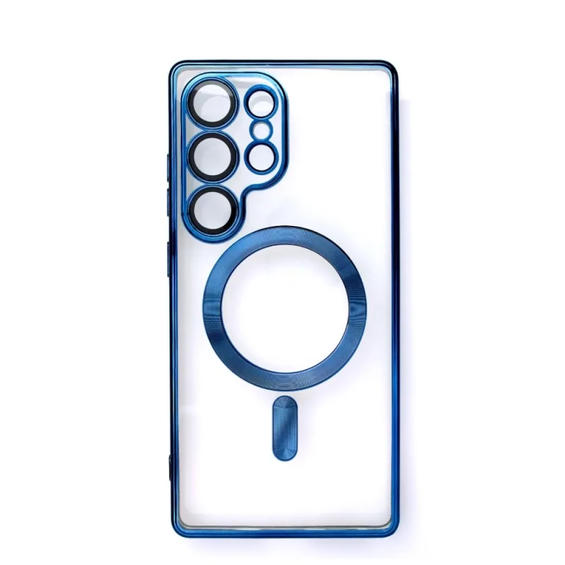 Galvanicky pokovované puzdro s MagSafe pre iPhone 16e - modré