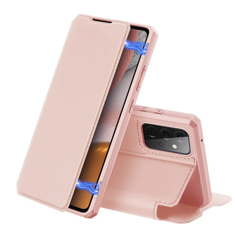 Puzdro typu DUX DUCIS Skin X Bookcase pre Samsung Galaxy A72 4G ružové