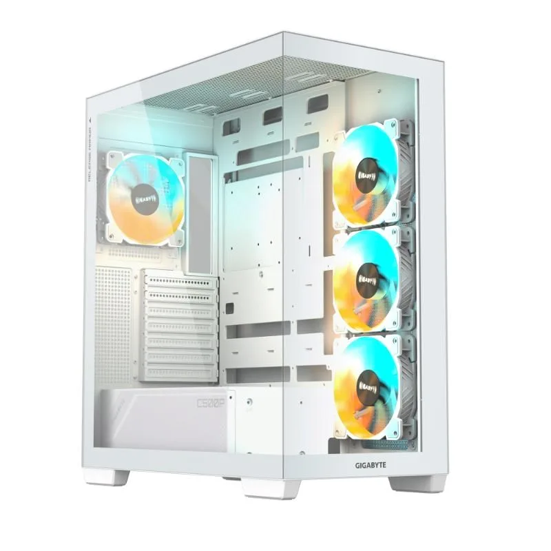GIGABYTE C500 PANORAMIC STEALTH ICE/ Midi Tower/ Transpar./ Biela GB…