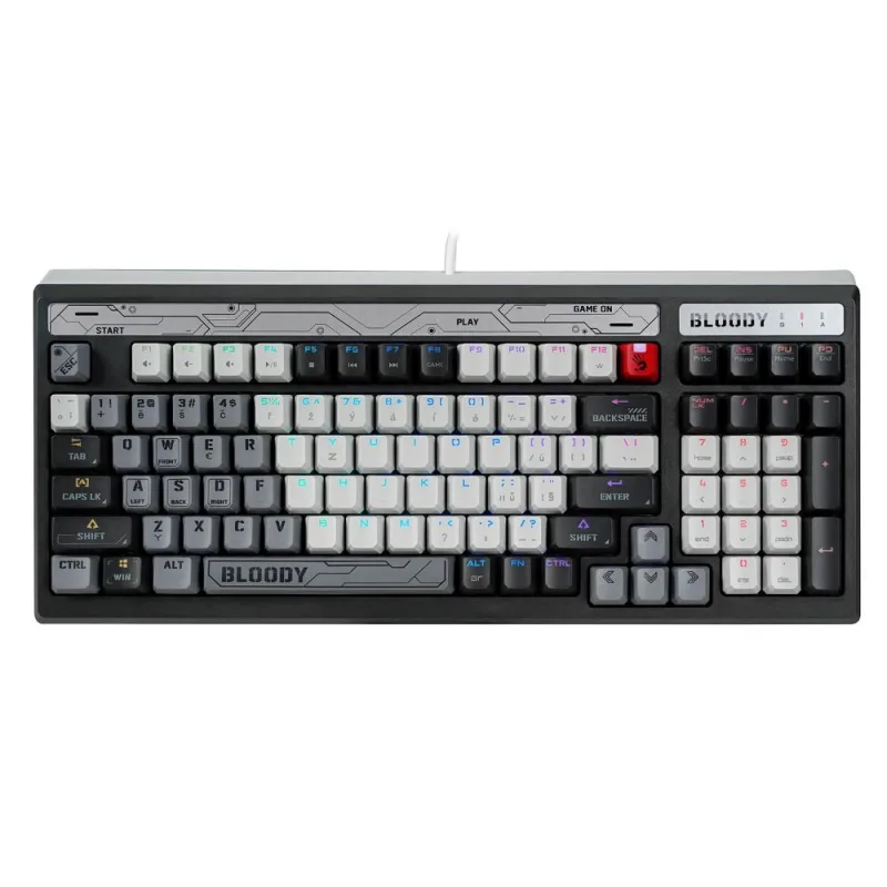 A4tech Bloody B950 podsvícená mechanická herní klávesnice RGB, Brown…