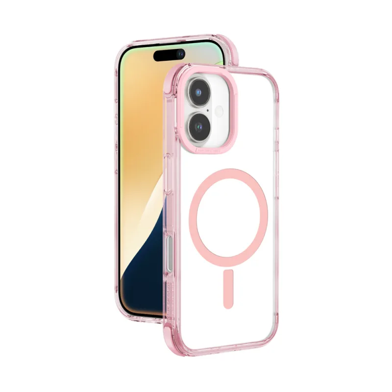 Puzdro AmazingThing Omni Mag pre iPhone 16 Plus – tmavo ružové