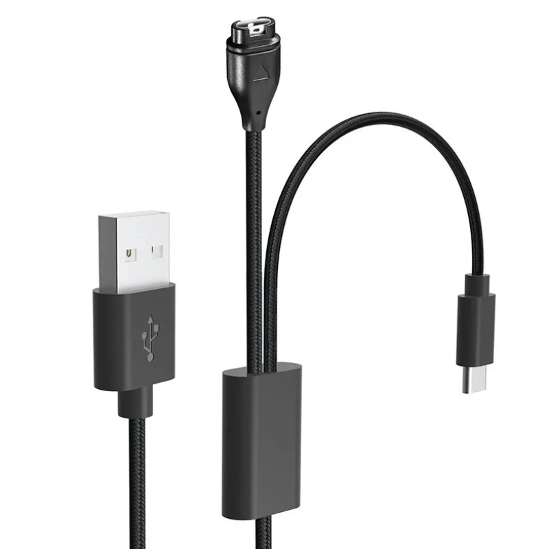 Tactical USB Nabíjací a Dátový Kábel 2v1 pre Garmin Fenix 7 + USB-C…
