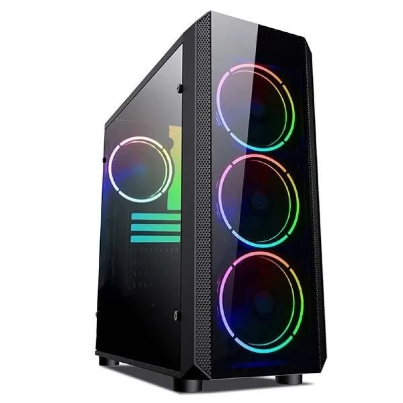 VeinX case Mars MAR01A Mid Tower, bez zdroje, 3xUSB, průhledná bočnice,…