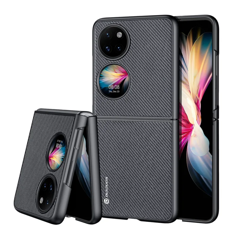 Puzdro Dux Ducis Fino je vyrobené z nylonového materiálu Huawei P50 Pocket black