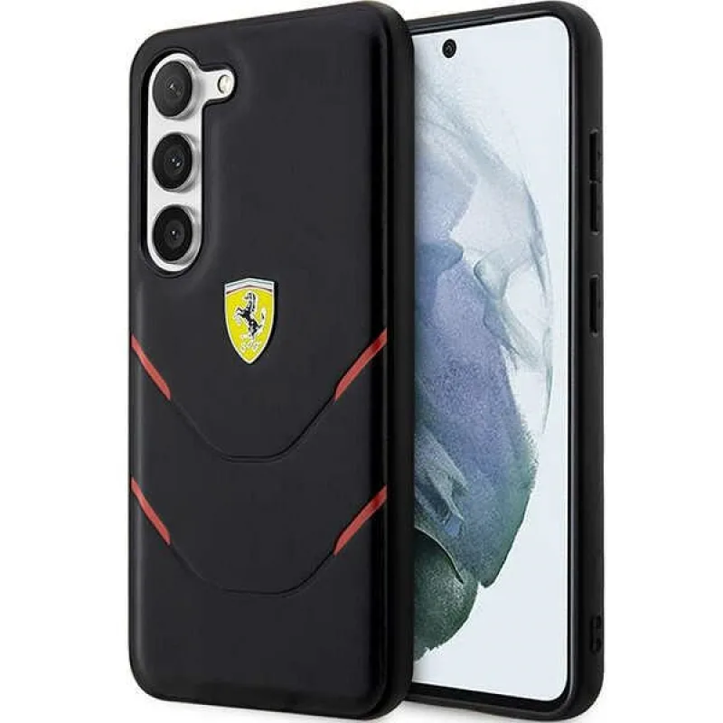 Ferrari FEHCS23MPBAK S23+ S916 čierne/čierne pevné puzdro Hot Stamp Lines