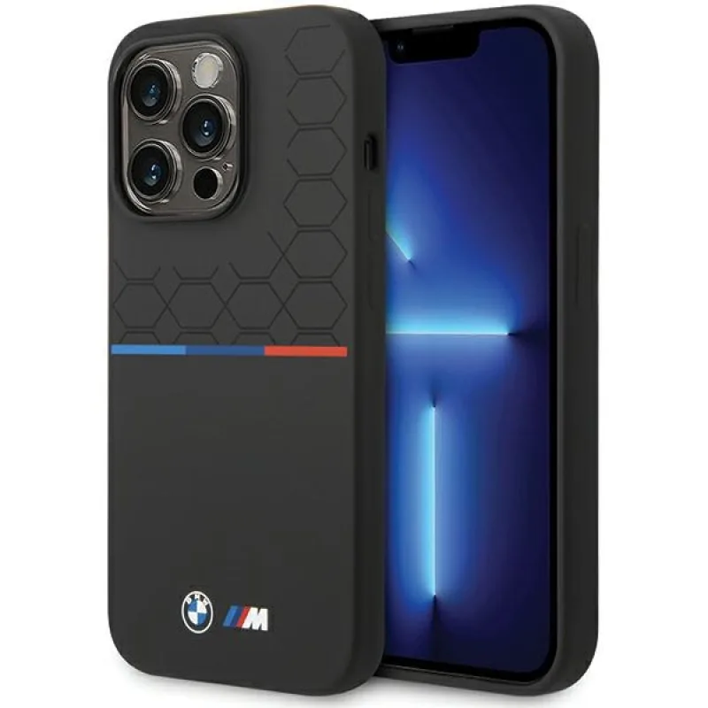 BMW silikónové puzdro na iPhone 15 Pro Max - čierne