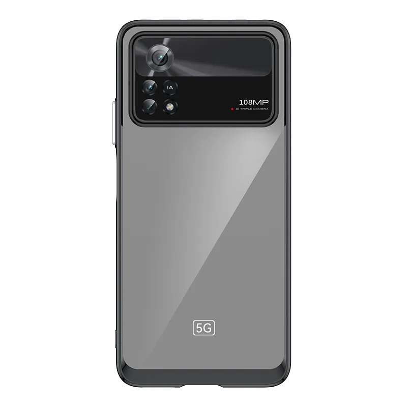 Outer Space Case pre kryt Xiaomi Poco X4 Pro 5G s ohybným rámom čiernej farby