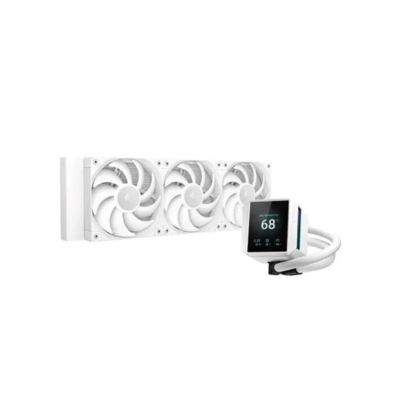 DEEPCOOL Vodní chladič MYSTIQUE 360 WH, ARGB, 3x 120mm, AM5, LGA1851,…