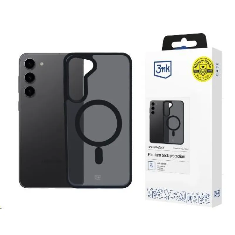 3mk ochranný kryt Smoke MagCase pro Samsung Galaxy S23 5G 5903108563451
