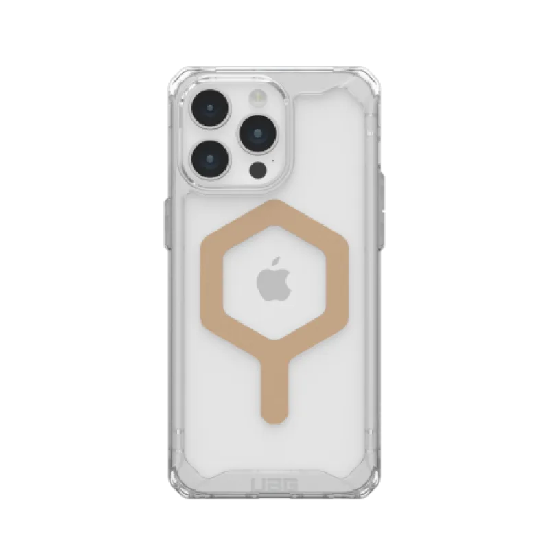 Puzdro UAG Plyo MagSafe pre iPhone 15 Pro Max - priehľadné a zlaté