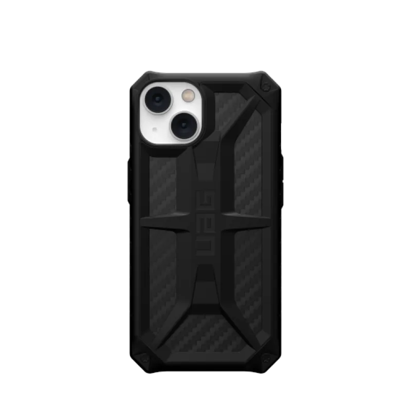 Puzdro UAG Monarch pre iPhone 14 Plus - čierny karbón