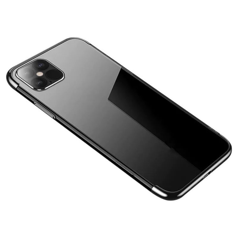 Clear Colour puzdro gélový kryt puzdro s kovovým rámom Xiaomi Redmi Note 11 Pro 5G / 11 Pro čierne