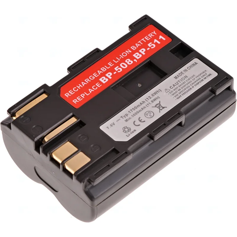 Batéria T6 Power Canon BP-508, BP-511, BP-511A, BP-512, BP-514, 1600mAh,…