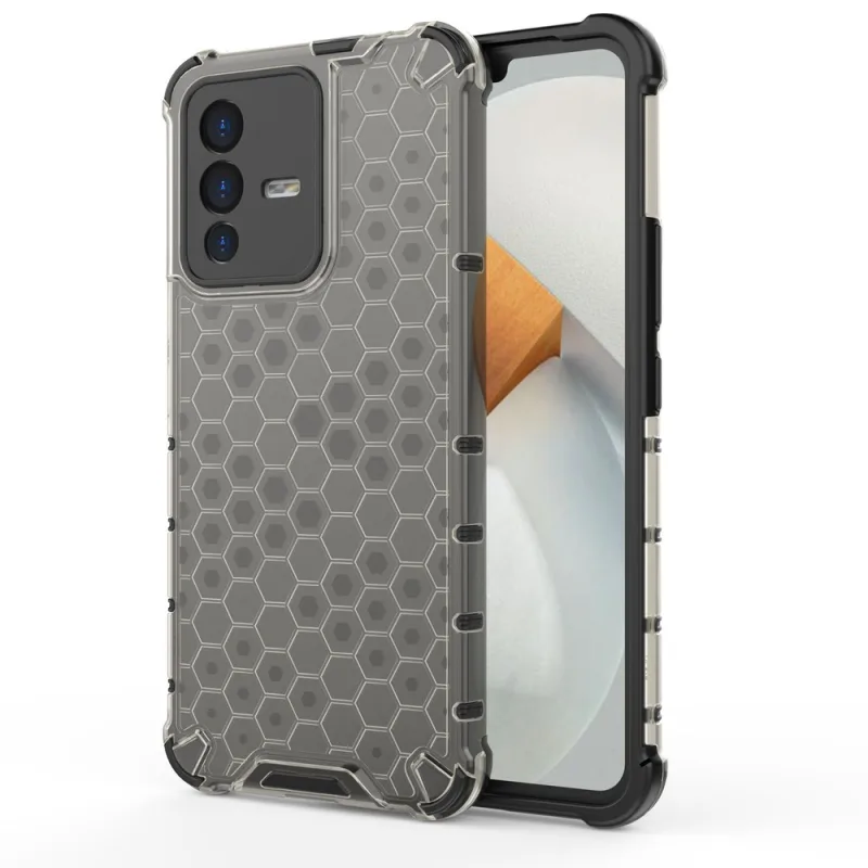 Honeycomb case pancierový kryt s gélovým rámom Vivo V23 5G black