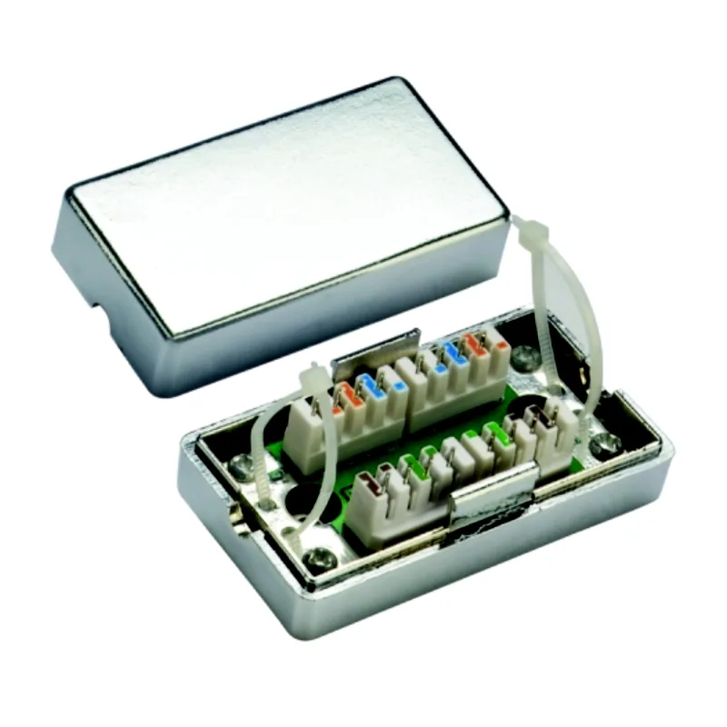 DATACOM Spojovací BOX STP Cat5e (2* zárez. pole) Silver 4231
